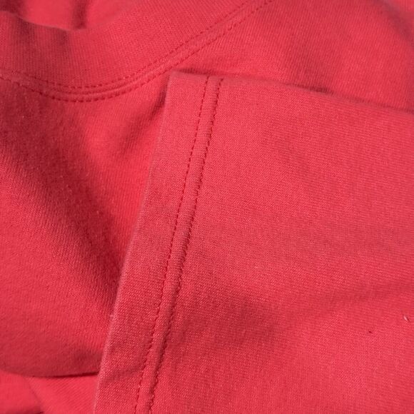 Vintage Pluma Shirt Men Large Crew Tee Red Tshirt Short Sleeve Plain USA Made - Picture 6 of 7